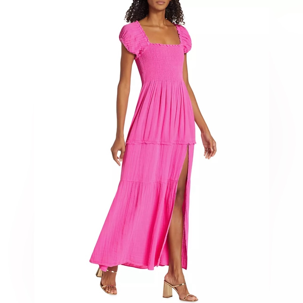 LoveShackFancy 🎀 Barbie Pink Smocked Maxi Dress - Picture 7 of 11